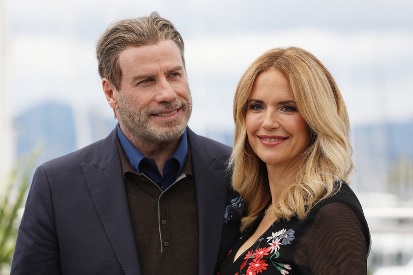 John Travolta und seine Frau Kelly Preston in Cannes
