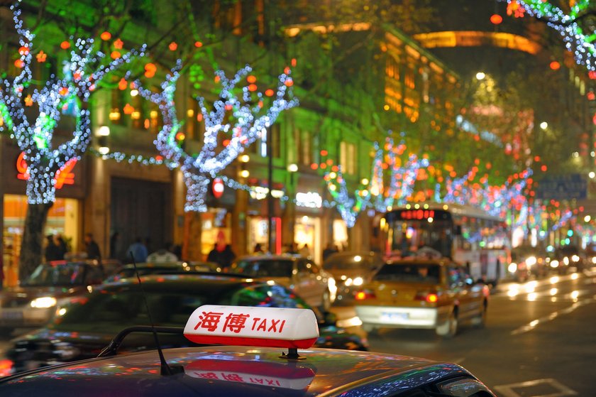 China Weihnachten Beleuchtung Straße