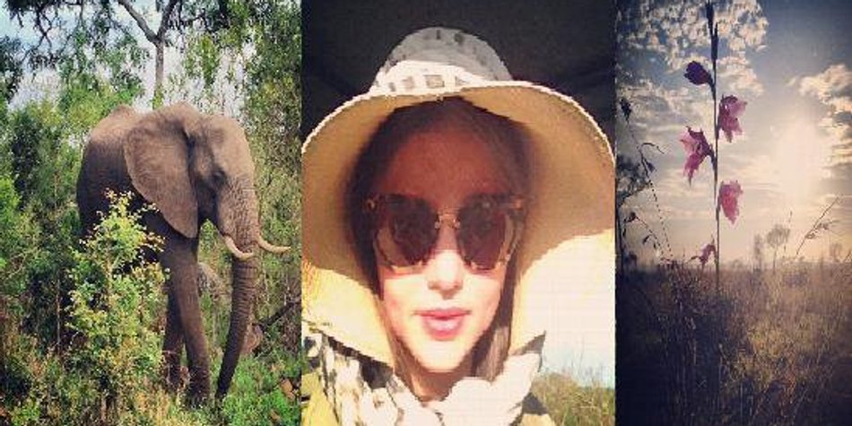 Miranda Kerr allein auf Safari Miranda Kerr allein auf Safari