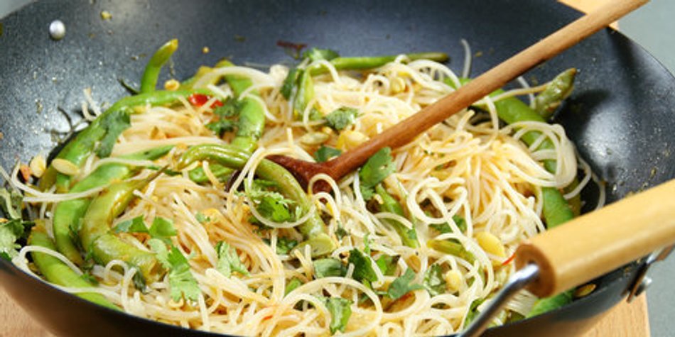 Scharfe Pasta mit Bohnen Scharfe Pasta mit Bohnen