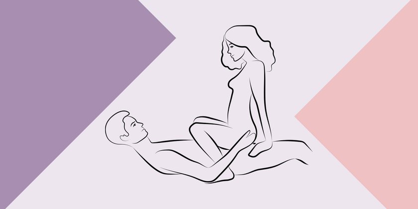 Sexstellung: Reiterstellung mit aufgestellten Beinen