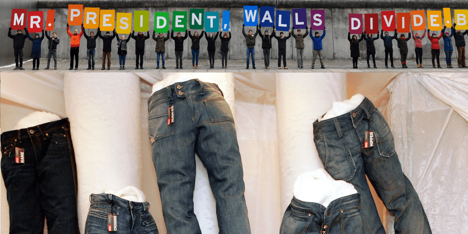 Make Love Not Walls: Diesel setzt ein Zeichen Make Love Not Walls: Diesel setzt ein Zeichen