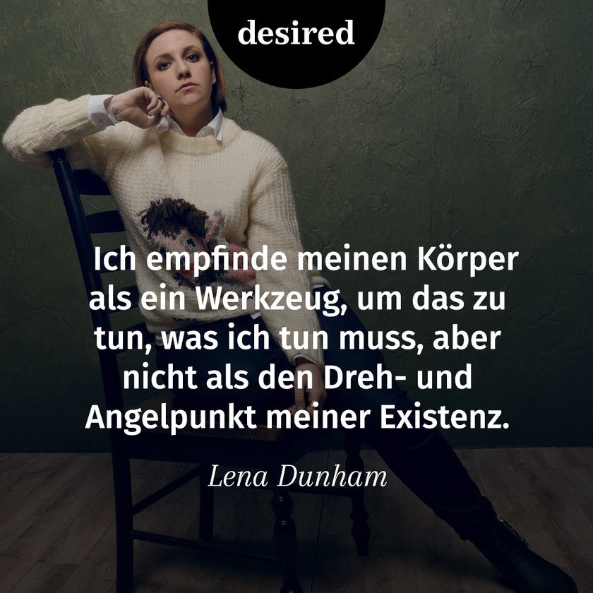 Lena Dunham über ihr Körperempfinden