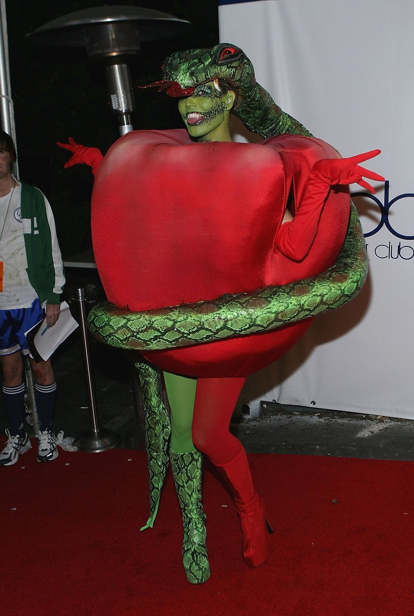 Heidi Klums Kostüm 2006: Apfel und Schlange