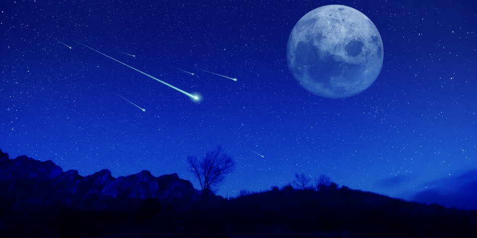 Heute Nacht regnet es Sternschnuppen Heute Nacht regnet es Sternschnuppen