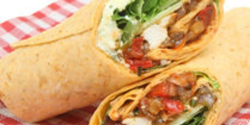 Chicken Wrap mit Curry Chicken Wrap mit Curry