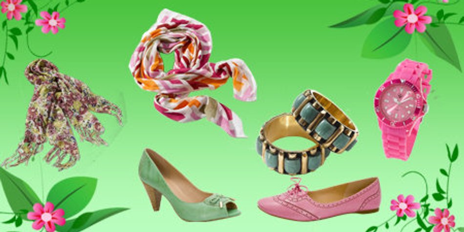 Accessoires in Trendfarben Accessoires in Trendfarben