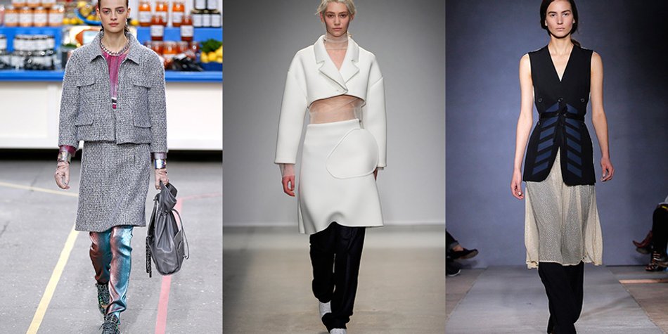 Trend-Duo: Rock und Hose werden jetzt miteinander kombiniert Trend-Duo: Rock und Hose werden jetzt miteinander kombiniert