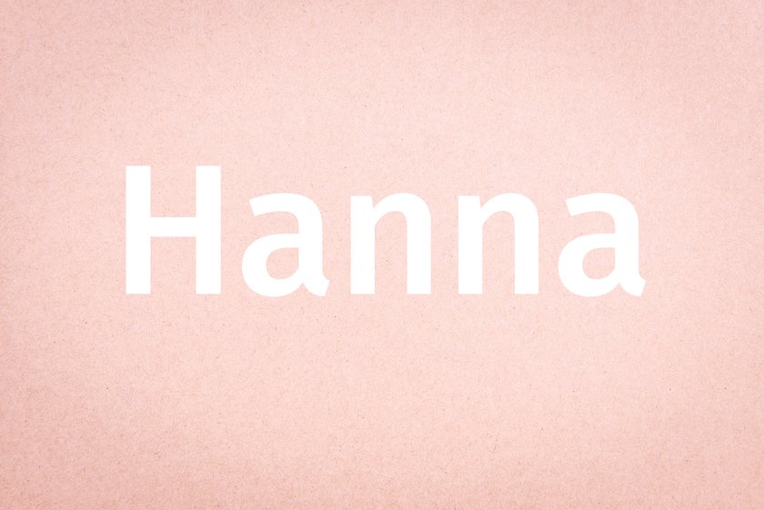 Biblische Mädchennamen und ihre Bedeutung - Hanna