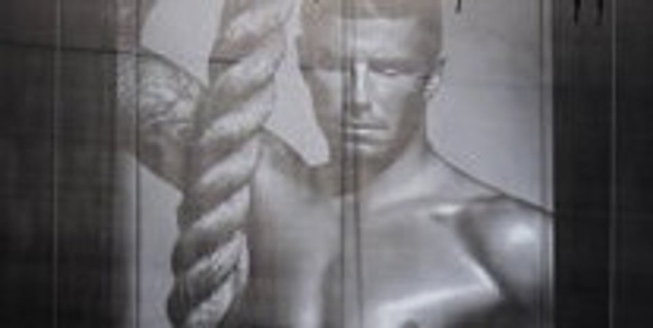 David Beckham modelt für Armani David Beckham modelt für Armani