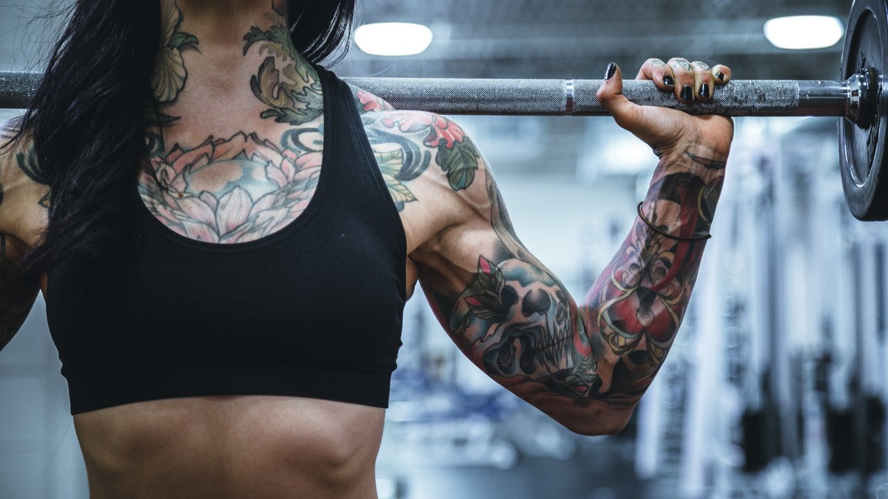 Frauen Muskelaufbau