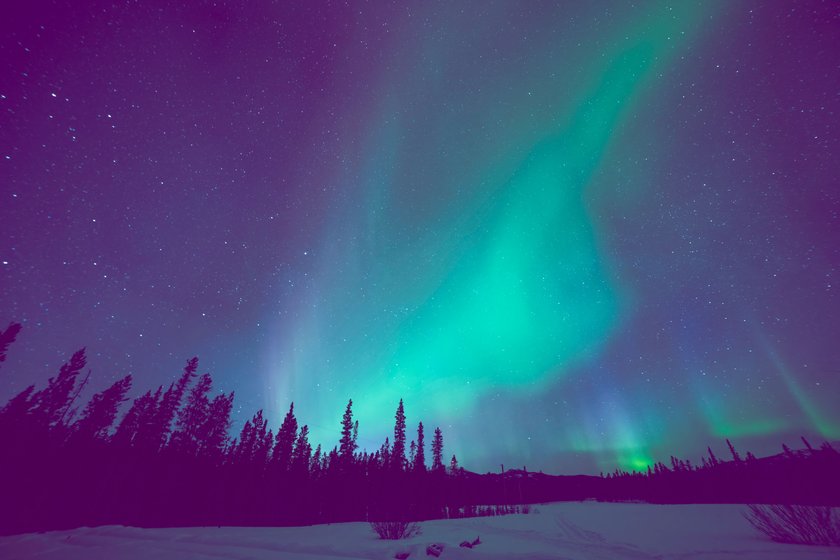 Polarlichter am Nachthimmel Polarlichter am Nachthimmel