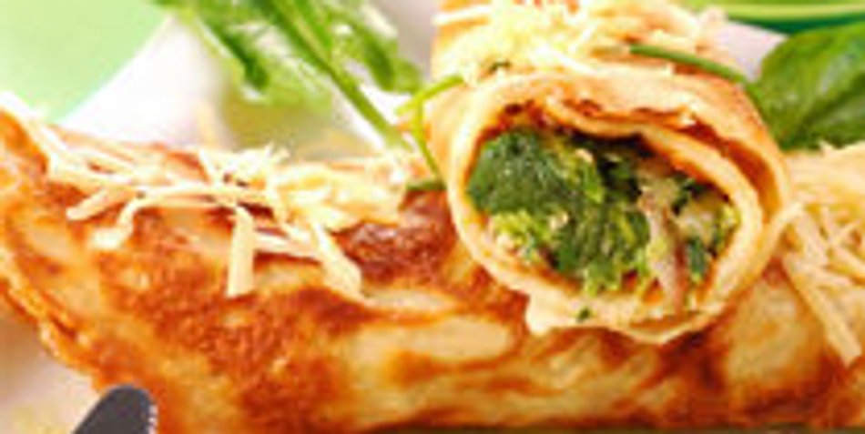 Pfannkuchen mit Spinatfüllung Pfannkuchen mit Spinatfüllung