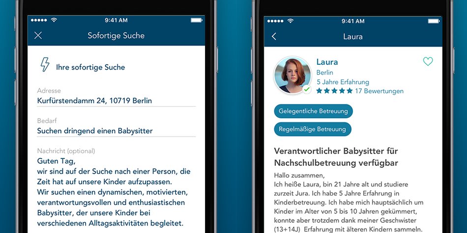 So einfach wie Pizza bestellen: Per App zum Babysitter So einfach wie Pizza bestellen: Per App zum Babysitter