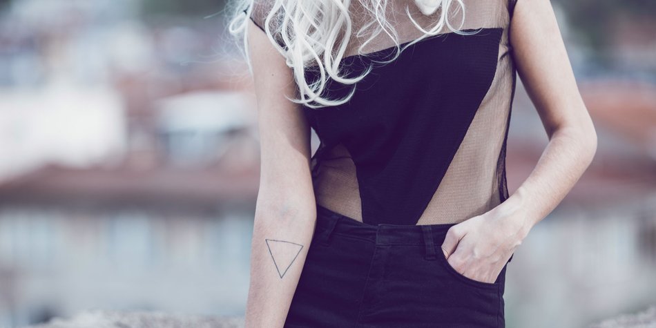 So schön können Tattoos aus Dreiecken sein So schön können Tattoos aus Dreiecken sein
