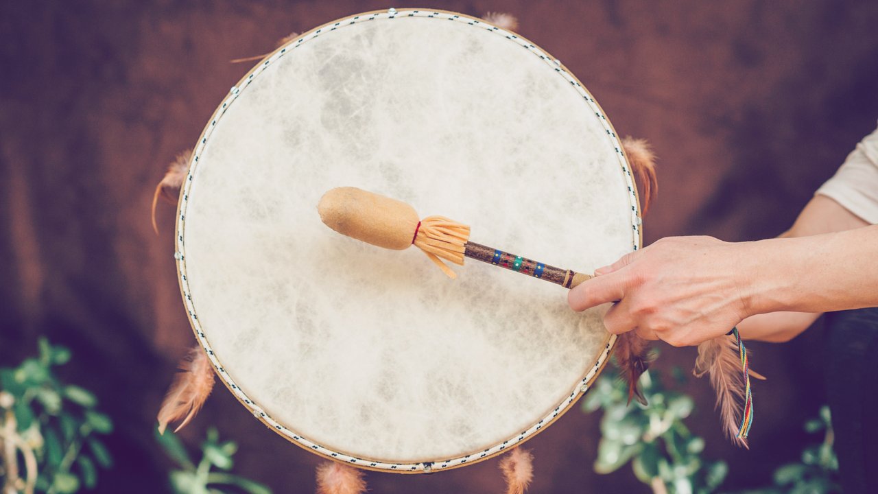 Indian drum in sound therapy