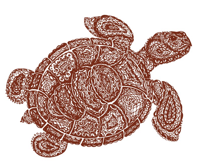 Schildkröte-Tattoo Vorlage 9