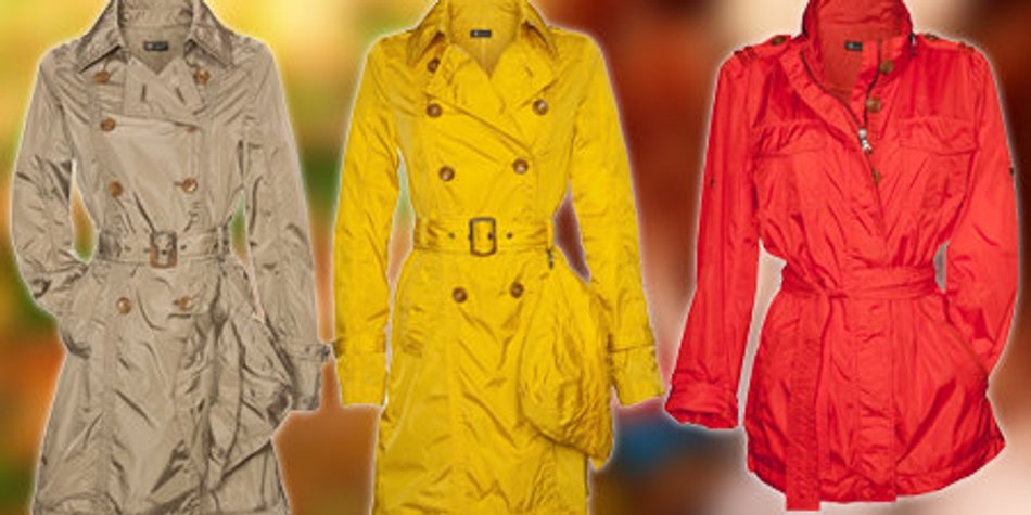Regenmäntel in Trendfarben Regenmäntel in Trendfarben