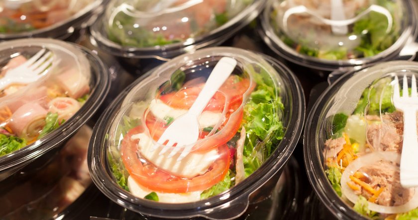 Abgepackte, geschnittene Salate Schwangerschaft