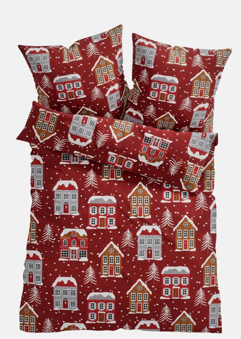 Bettwäsche mit Häusern Bettwäsche mit Häusern