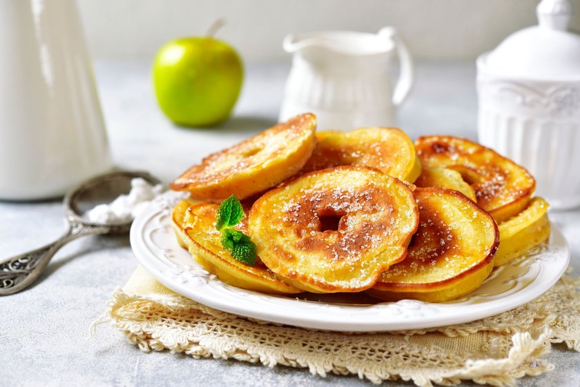 Apfelringe im Teigmantel Apfelringe im Teigmantel