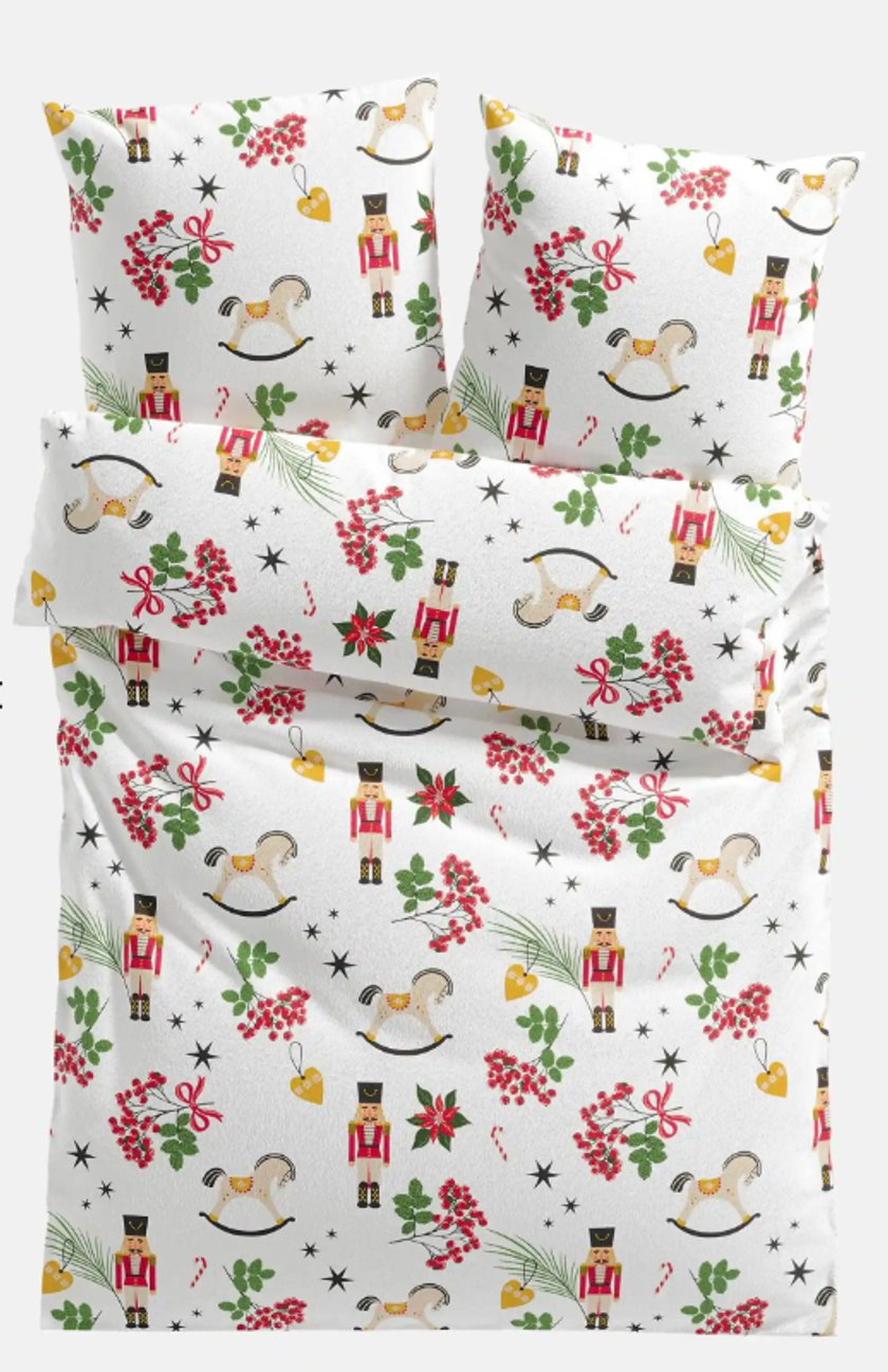 Bettwäsche mit Nußknackern Bettwäsche mit Nußknackern