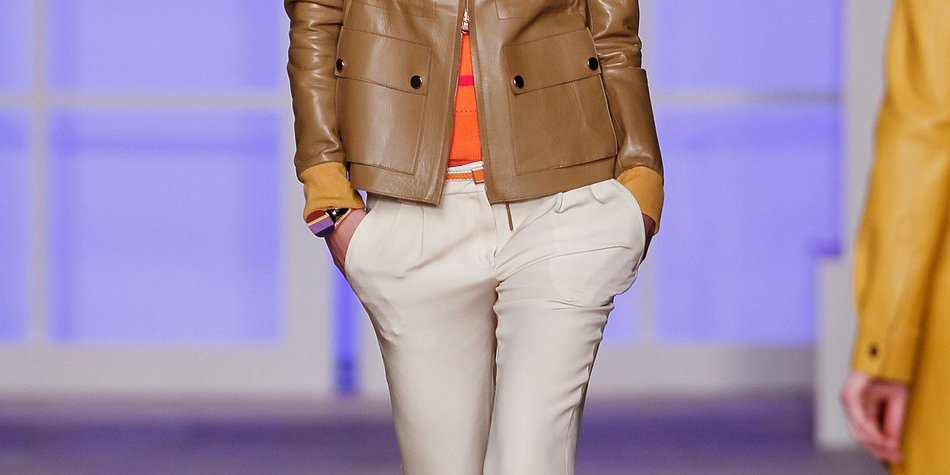 Tommy Hilfiger: Leder und gedeckte Farben Tommy Hilfiger: Leder und gedeckte Farben