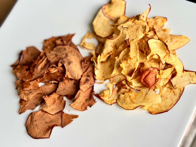 Apfelchips aus dem Airfryer Apfelchips aus dem Airfryer