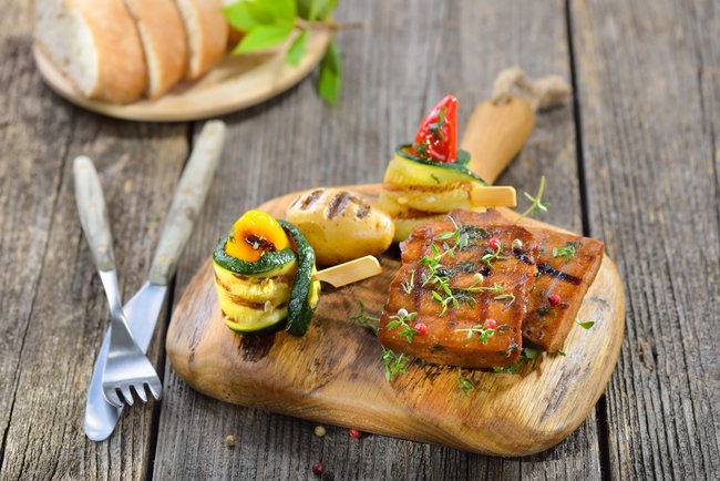 Tofu mit BBQ Marinade