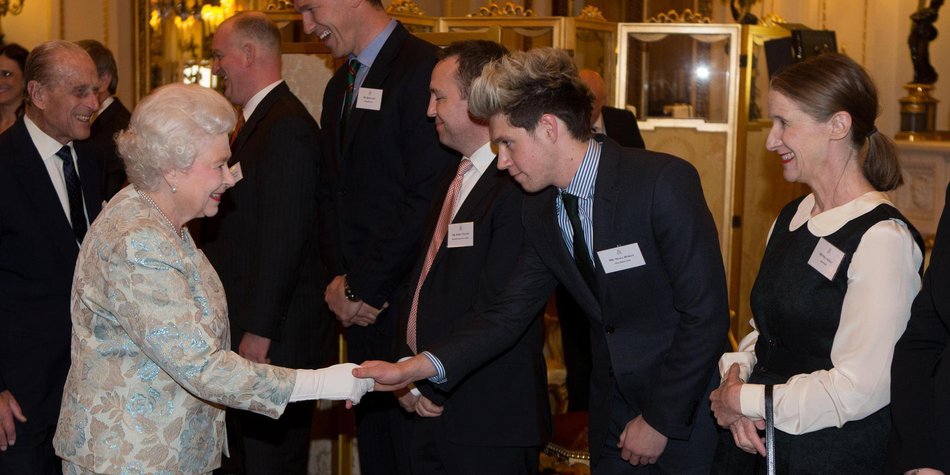 Niall Horan hat die Queen getroffen Niall Horan hat die Queen getroffen