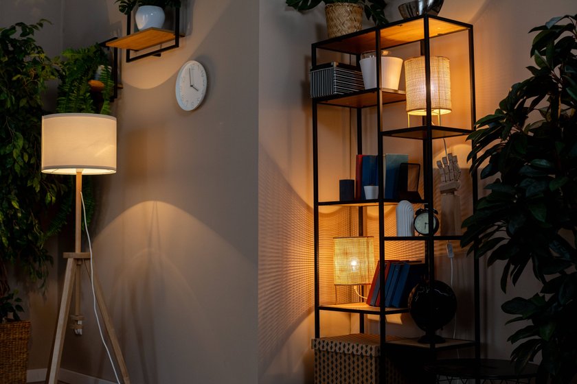 Wohnzimmer mit verschiedenen Beleuchtungen. Wohnzimmer mit verschiedenen Beleuchtungen.