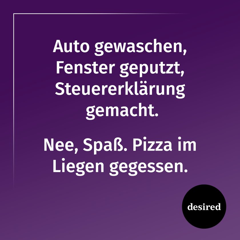Spruch des Tages Pizza 