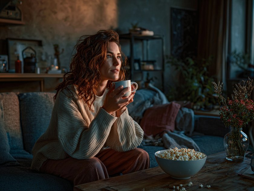 Netflix Herbst Frau Tee Netflix Herbst Frau Tee