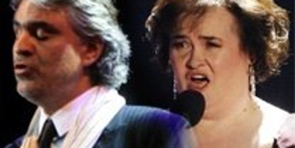 Susan Boyle: Duett mit Andrea Bocelli Susan Boyle: Duett mit Andrea Bocelli