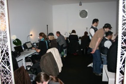 Raum für die Presse auf der Fashion Week berlin 2009. Raum für die Presse auf der Fashion Week berlin 2009.