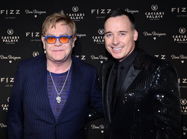 Elton John und David Furnish bei einem Event in Las Vegas Elton John und David Furnish bei einem Event in Las Vegas