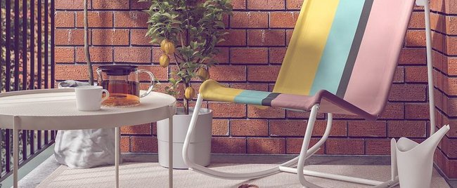 Balkon einrichten: Dank buntem Dopamin Decor von Ikea trotzen wir dem verregneten Sommer