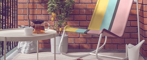 Balkon einrichten: Dank buntem Dopamin Decor von Ikea trotzen wir dem verregneten Sommer