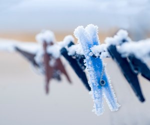 Darum sollte Wäsche bei Frost draußen trocknen