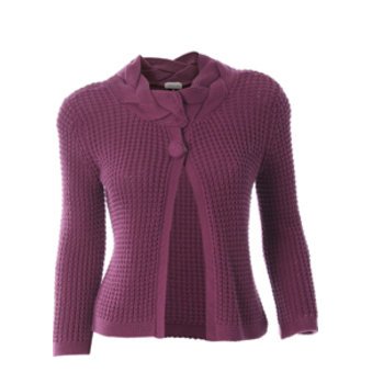 Strickcardigan in Beerentönen Strickcardigan in Beerentönen