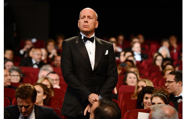 Bruce Willis in Cannes. Bruce Willis in Cannes.