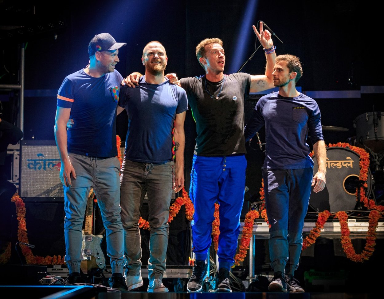 Coldplay auf der Bühne Coldplay auf der Bühne