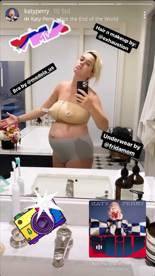 Katy Perry Still BH After Baby Body Instagram Storys
