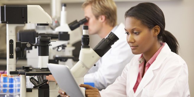 Polkörperdiagnostik: Wissenschaftler im Labor. Polkörperdiagnostik: Wissenschaftler im Labor.