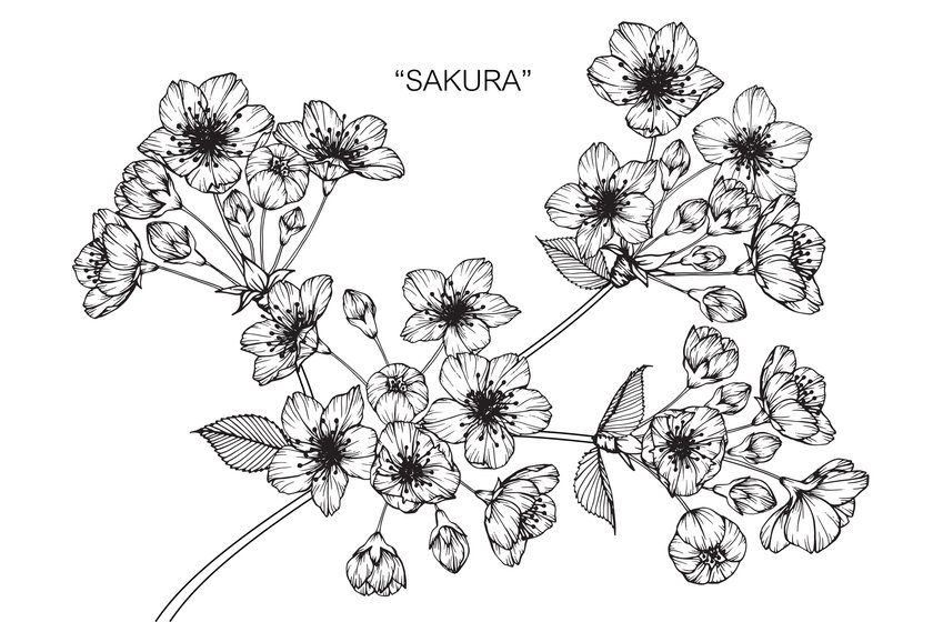 Blumen-Tattoo-Vorlage 18