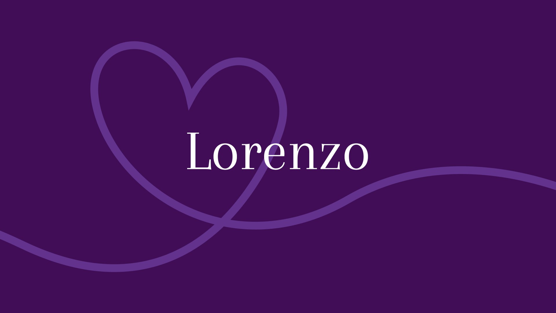 Lorenzo Herkunft und Bedeutung des Vornamens