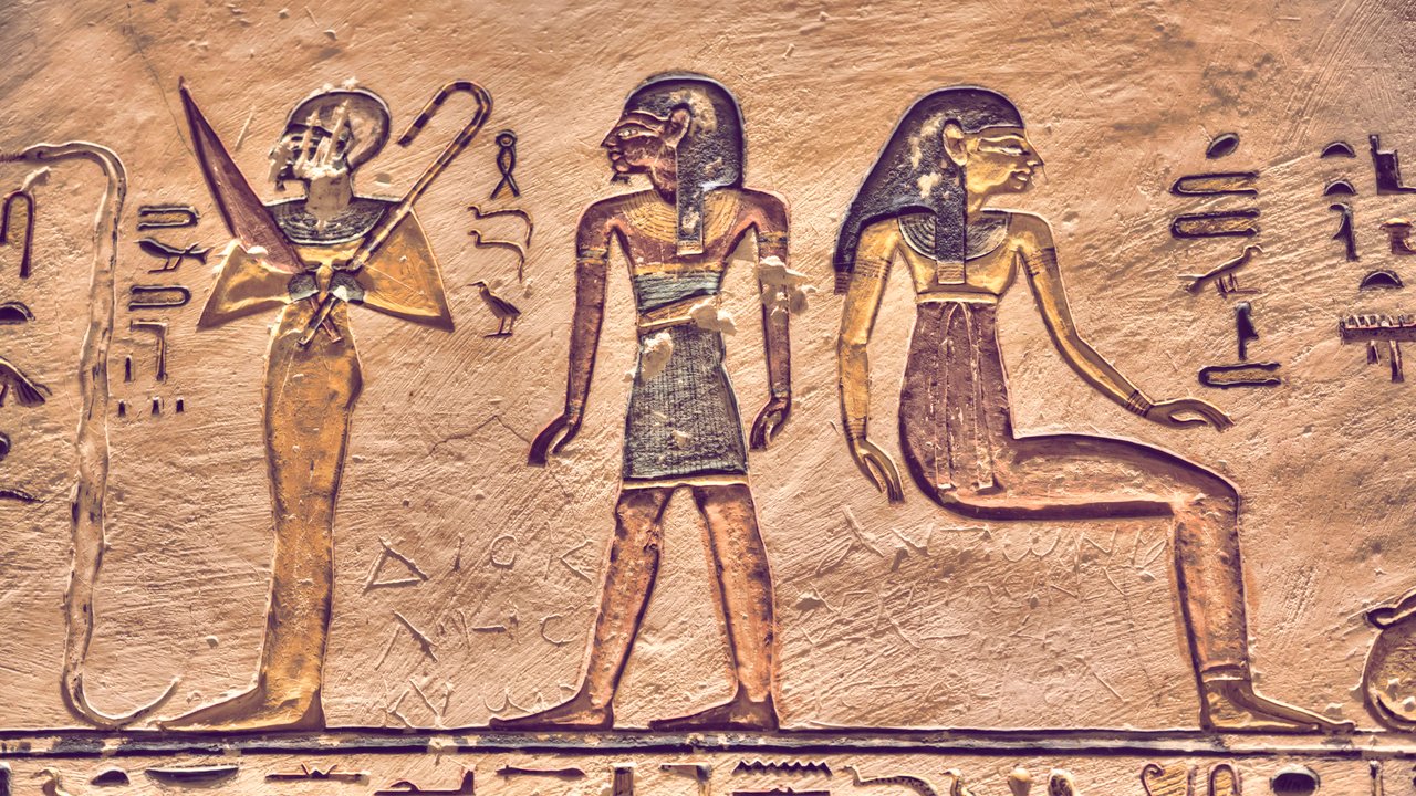 Relief, Tomb of Ramses V &amp; VI, KV9, Valley of the Kings, UNESCO World Heritage Site Luxor, Egypt PUBLICATIONxINxGERxSUIxAUTxONLY Copyright: RichardxMaschmeyer 33293991