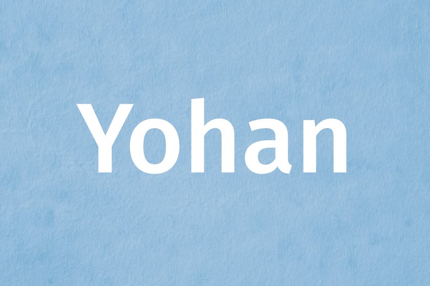 Jungenname 5 Buchstaben Yohan