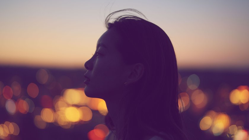 Silhouette einer Frau
