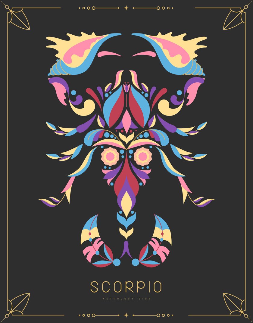 moderne Illustration Skorpion Sternzeichen